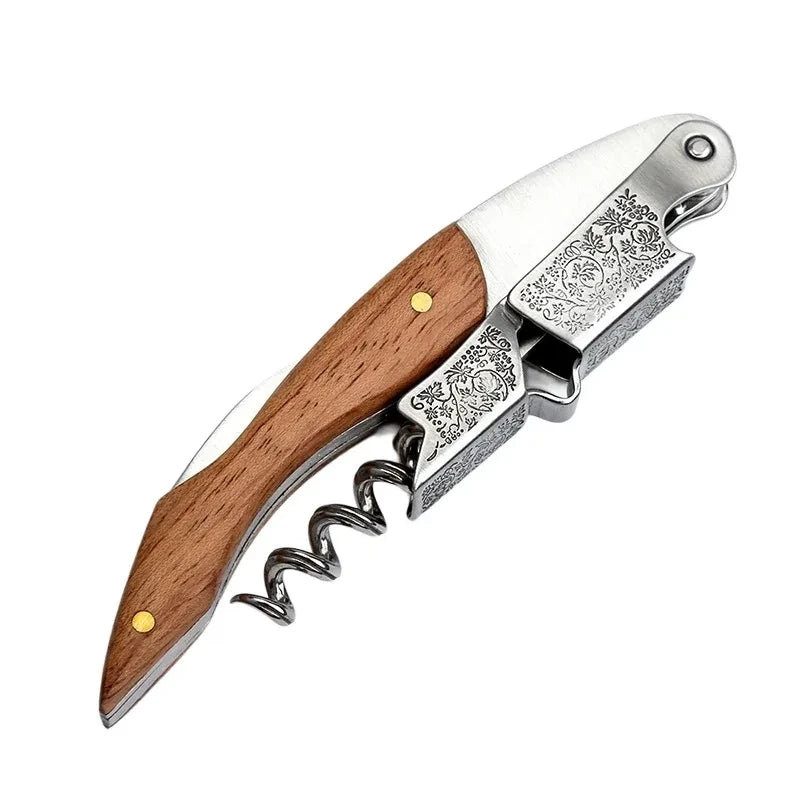 Professional Wood Grip Corkscrew