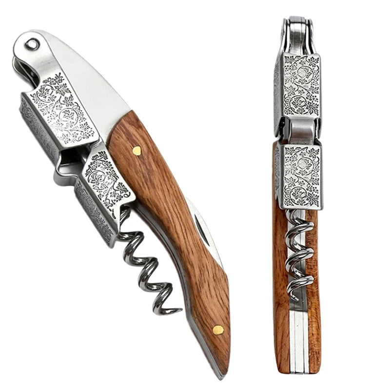 Professional Wood Grip Corkscrew