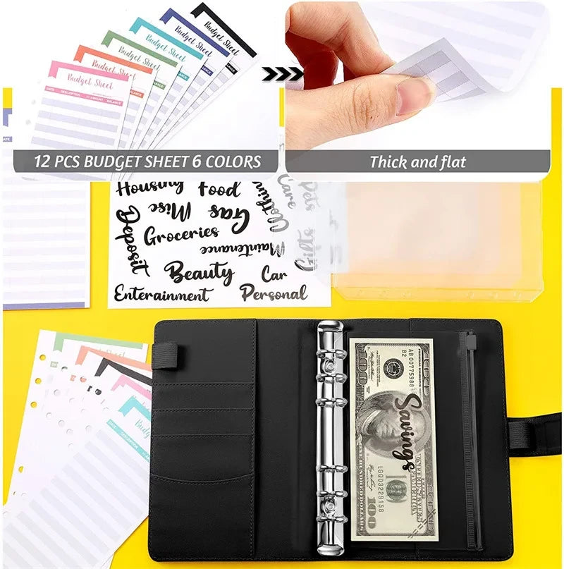 A6 Leather Budget Binder