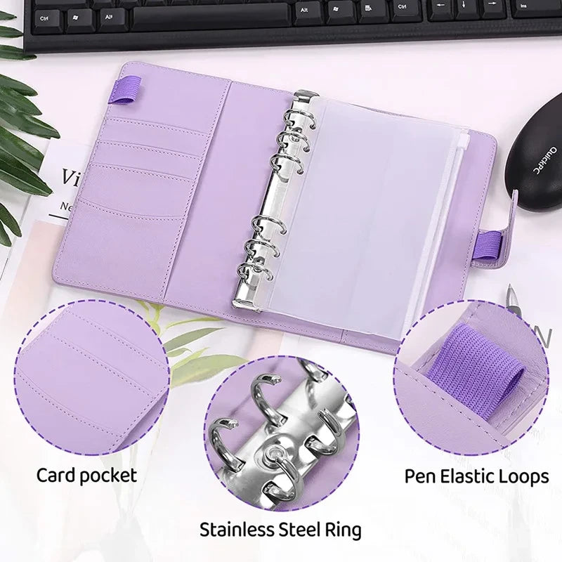 A6 Leather Budget Binder