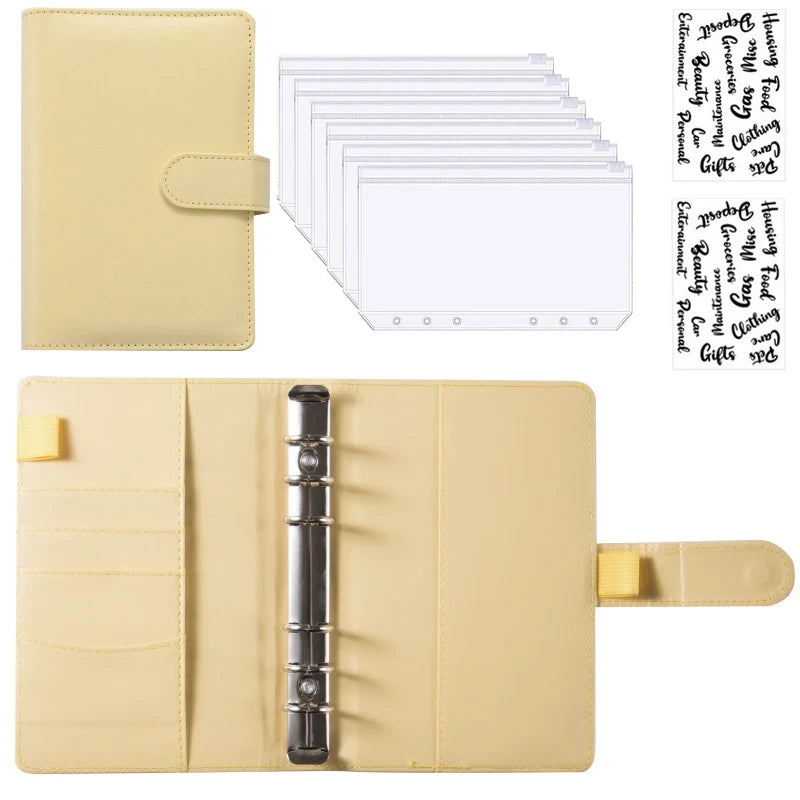 A6 Leather Budget Binder