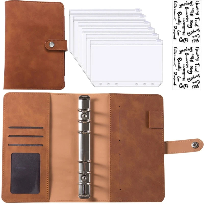 A6 Leather Budget Binder