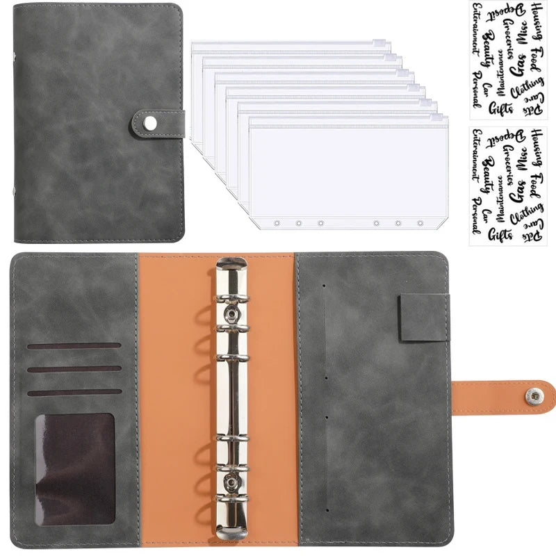 A6 Leather Budget Binder