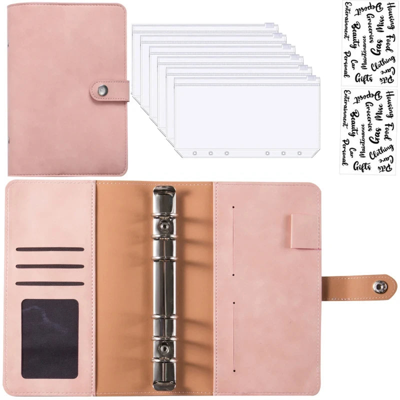 A6 Leather Budget Binder